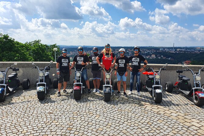 Amazing !!! Electric Trike Tour of Prague, live guide included - Hilltop Prague: Metronome, Prague Castle exteriors, Strahov views, and a beer stop