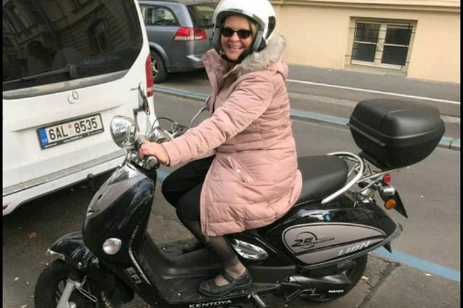 Big scooter tour of Prague, for two (audio guide) - Language and audio guide: plan on listening while you ride
