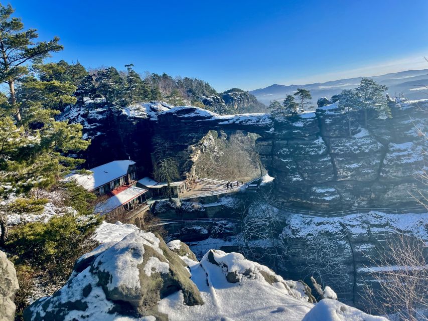 Bohemia & Saxon Switzerland Winter Day Tour from Prague - Pravčická brána in Bohemia: Hiking to Europe’s Largest Natural Stone Arch