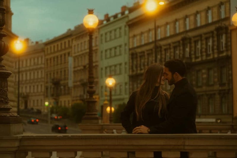 Cinematic Photoshoot Experience in Prague - The Style: Earth Tones, Soft Pastels, and One Pop of Color