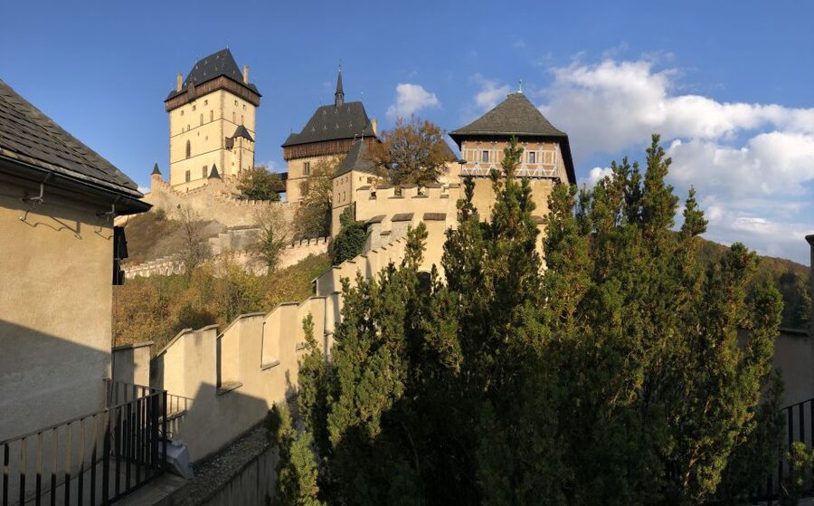 Coutryside bike tour to Karlstejn Castle. - The Return to Prague by Train and a Final Refresh Moment