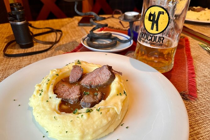 Cozy Winter Countryside Tour 4x4: Experience Authentic Bohemia - Kocourov pub stop: beer, local food, and four Gothic castles