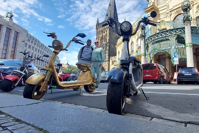 Create your own route on eScooter and enjoy Prague on wheels! - New Town square: Velvet Revolution ground and fresh fountain stops