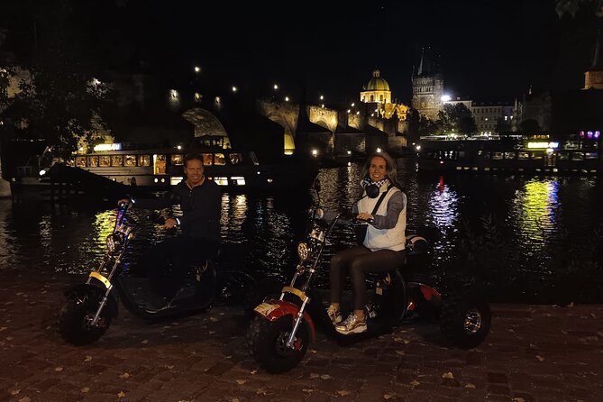 Electric Trike Night Tour in Prague - Live Guided - Prague Castle from the Outside: The Courtyard Without the Crowds