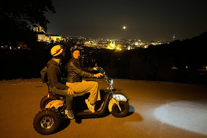 Electric Trike Night Tour in Prague - Live Guided - Strahovsky Kláster to Lennon Wall: Church Views and the Monastery Beer Pause
