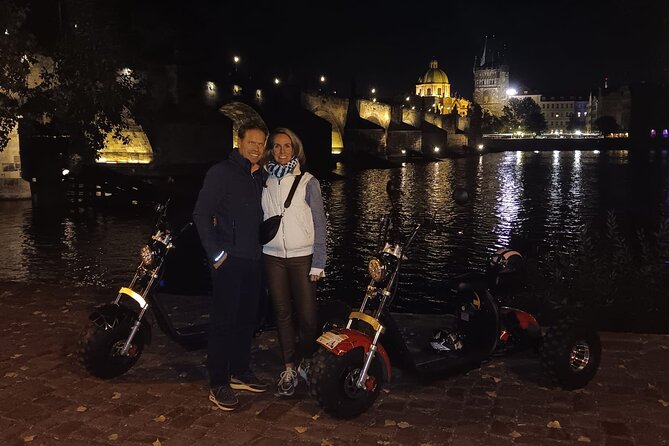 Electric Trike Night Tour in Prague - Live Guided - Parizská Street to Old Town Square: The Money Street and the Clock