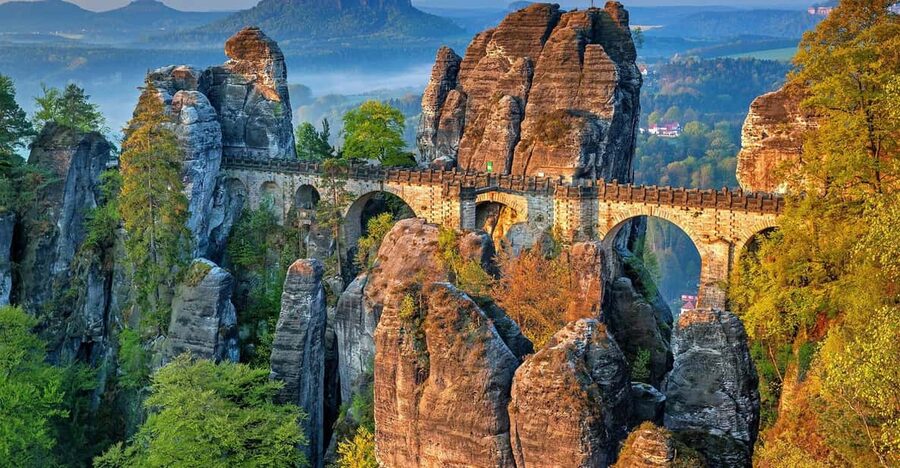 From Prague: Tour to Saxon and Bohemian Switzerland - Saxon Switzerland First: Bastei Bridge and Elbe Canyon Views