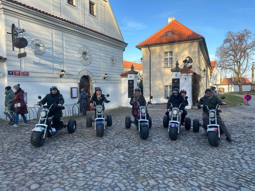Grand City Tour on Electric Trike in Prague - Live Guided - Strahov Monastery, Stadium Views, and the Best Kind of Break