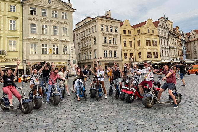 Guided sightseeing e-scooter tour of Prague: 2 hours - Altneuschul Moment: Old New Synagogue (Europe’s Oldest Active)