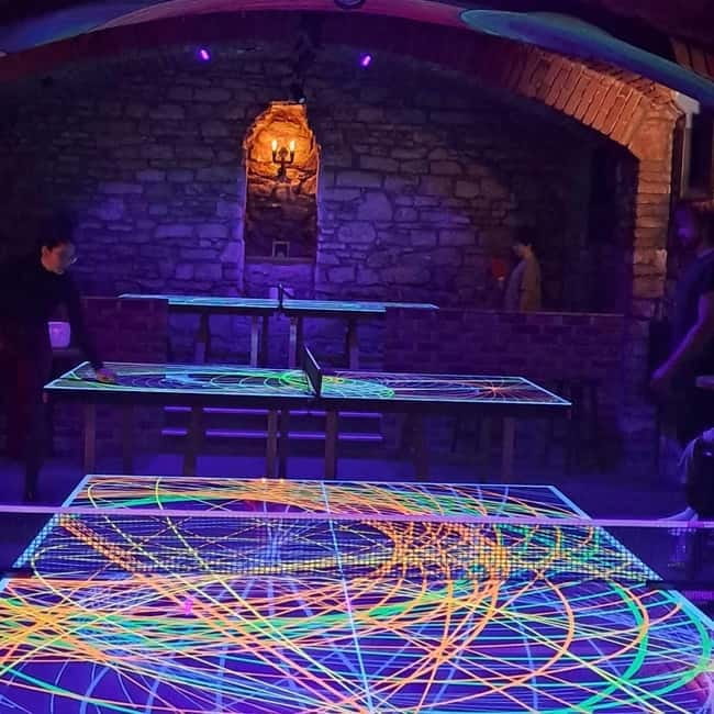 Ping pong or shuffleboard for up to 6 players - UV Ping Pong and Shuffleboard at Crew Bar Prague: The Fast Plan