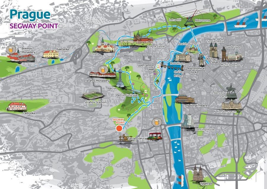 Prague: 2-Hour Old District & Riverside E-Scooter Tour - Key things to know before you go