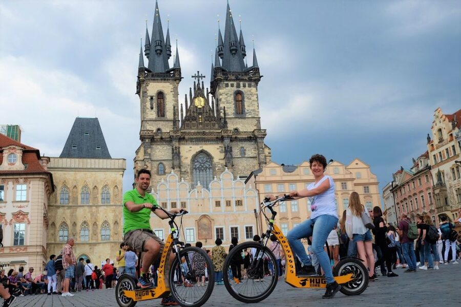 Prague: 2-Hour Old District & Riverside E-Scooter Tour - Strahov Monastery Gardens and the 700-Year-Old Brewery Stop