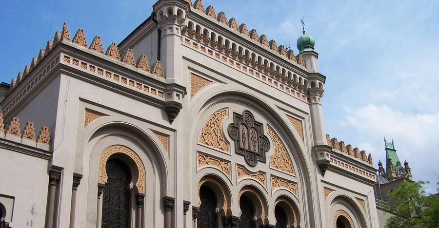 Prague: 2-Hour Old Town and Jewish Ghetto Walking Tour - Estates Theatre façade and the theater district feel