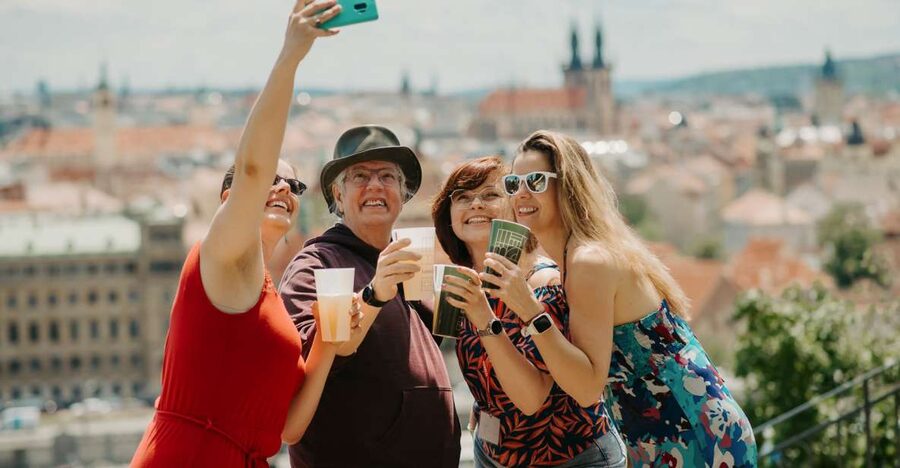 Prague: 3.5 h Private Czech Beers & Tapas Tour - Second venue: four beers stay interesting by changing the setting