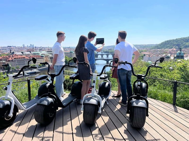 Prague: 3-Hour Fat Tire E-Scooter Tour - First minutes matter: meeting at Hotel Grandior and learning the SCROOSER