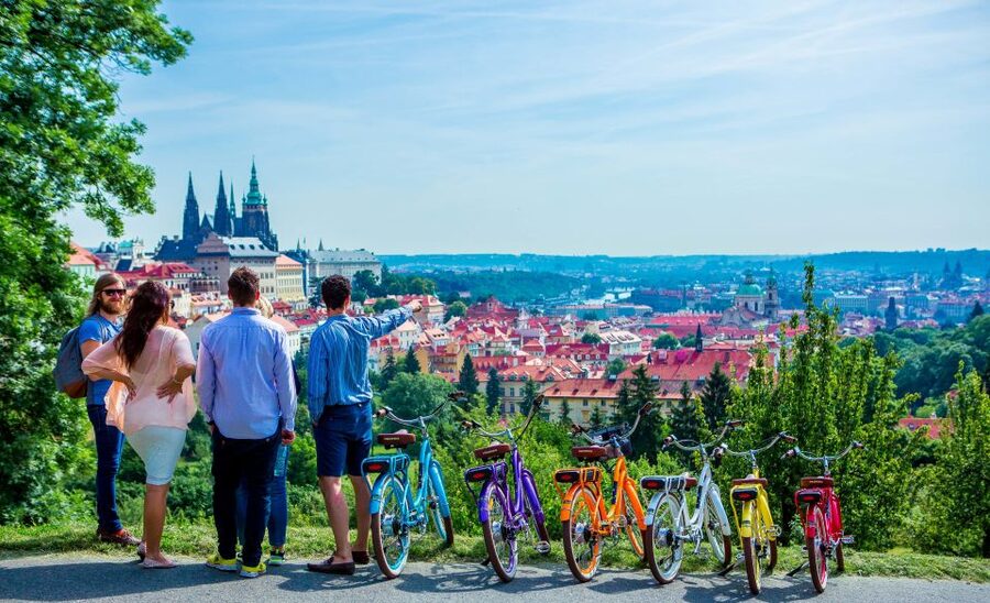 Prague: 7 Best Viewpoints of Prague E-Bike Tour - Petrin Hill (45 minutes): the view that sets the whole city in your head