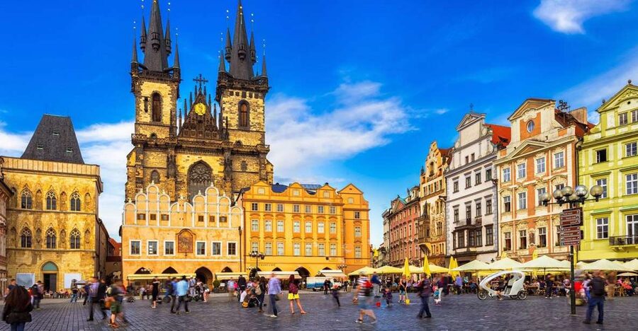 Prague Audioguide - TravelMate app for your smartphone - Dancing House and Wenceslas Square: Modern Prague With Edge