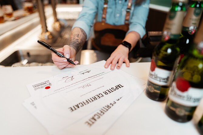 Prague Beer Pouring Class at Pilsner Urquell - The Trainer Effect: Calm Instruction with Repeat Practice
