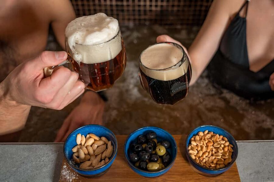 Prague: Beer Spa Experience with Unlimited Beer and Sauna - The Beer Whirlpool: Hops, Barley, Yeast, and Ceramics for Purity