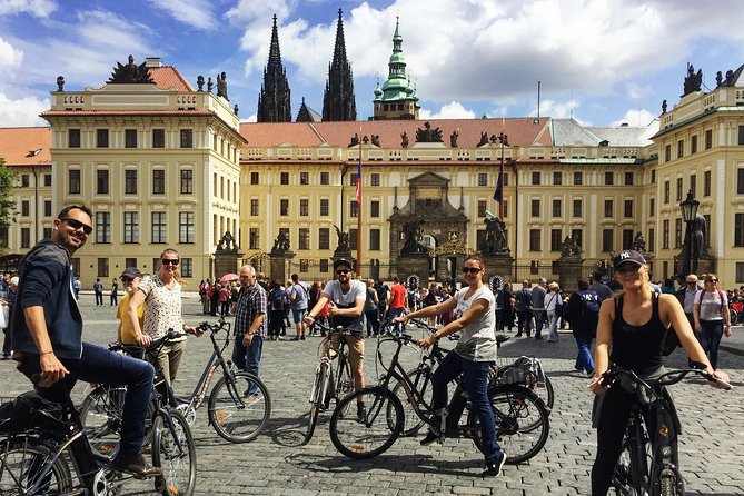 Prague Bike Tour - Stunning Viewpoints, Castle, City & Park - National Theater and Wenceslas Square: seeing the center in motion