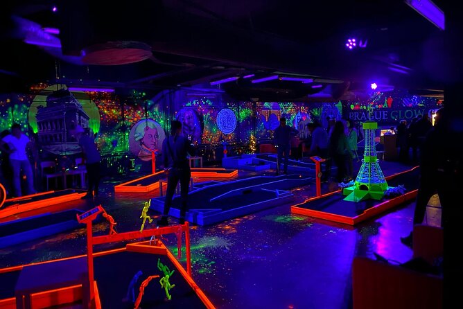 Prague Black Light Mini Golf Admission Ticket - How the Round Plus Extra Games Play Out in Your Time