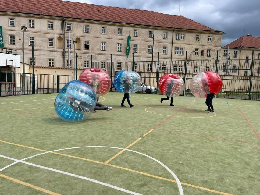 Prague: Bubbles football in city centre of Prague - An experienced referee keeps the chaos fun