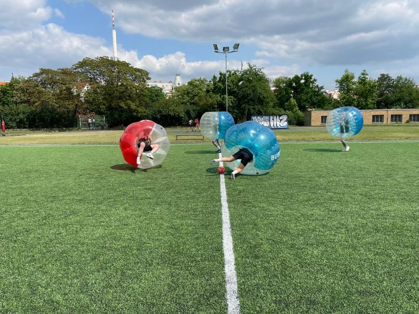 Prague: Bubbles football - Zorb Football in centrum - Where to meet: finding the field with the big brown gate
