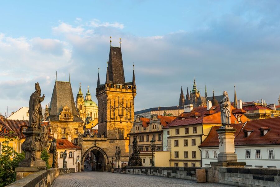 Prague: Castle and Jewish Quarter Tour - Malostranské Square and the View-Line Toward the Castle