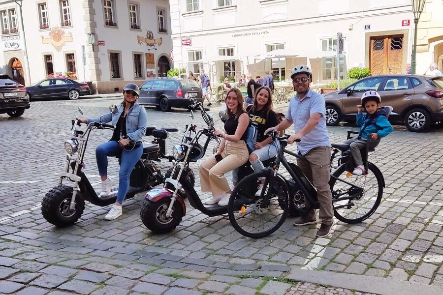 Prague: City Highlights Guided Electric Trike Tour - The Letná Park viewpoint and 5-bridges magic