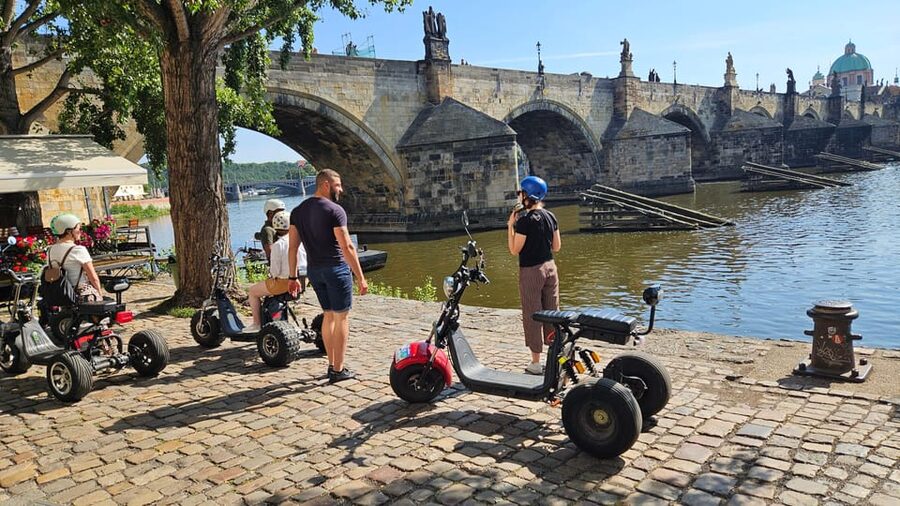 Prague: City Highlights Tour by Electric Trike - John Lennon Wall to Charles Bridge: the classic Prague line, minus the stress