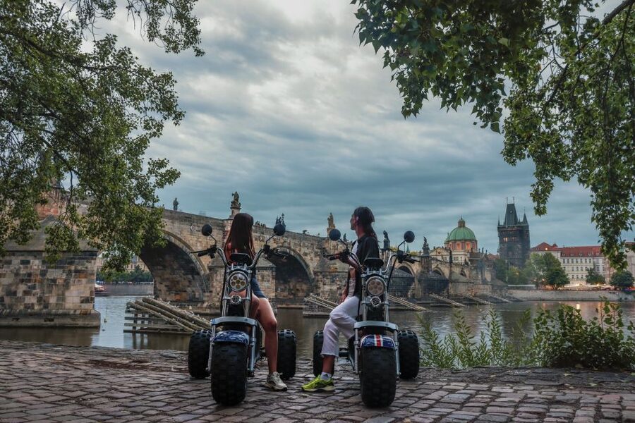 Prague City sightseeing in Night Trike Tour - Letná Park and the Prague Giant Metronome: the best “overview per minute”