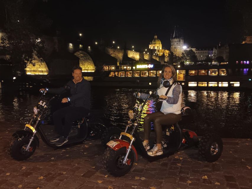 Prague City sightseeing in Night Trike Tour - Meeting at Štěpánská 55: training, helmets, and first impressions