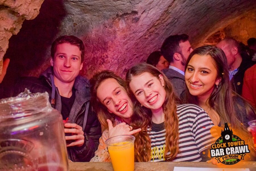 Prague: Clock Tower Bar Crawl ending at the BIGGEST CLUB - Clock Tower Bar Crawl Meeting Point and First Impressions