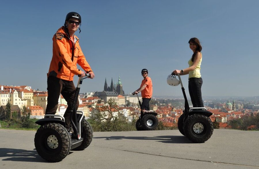 Prague: Combined Segway & E-Scooter City Highlights Tour - Great Strahov Stadium Segway ride: the adrenaline factor