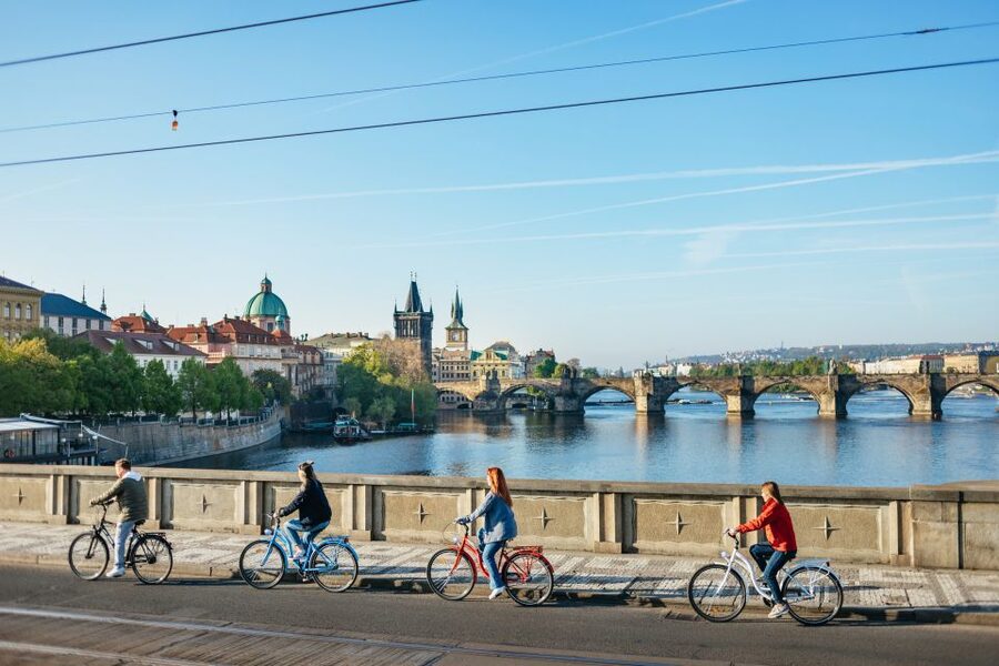 Prague: Complete Bike Tour - Mala Strana and Kampa Park: the calmer side of Prague from a comfortable seat