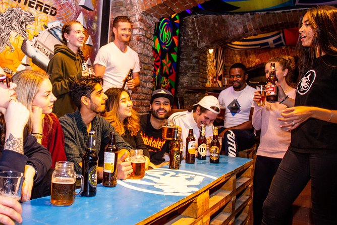 Prague Craft Beer Tour: 8 Czech Beers, Taproom & Best Beer Garden - Stop 1: Drunken Monkey Pub Crawl & Bar and the Etiquette Lesson