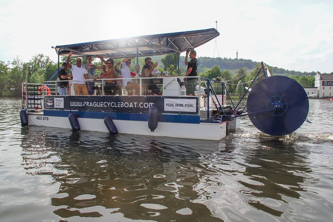 Prague Cycle Boat - The Swimming Beer Bike - Vltava Beach Pedal Time: The Main Event You’ll Remember