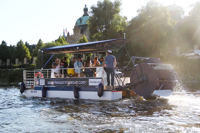Prague Cycle Boat - The Swimming Beer Bike - Charles Bridge From the Water: Short Stop, Big Visual Payoff