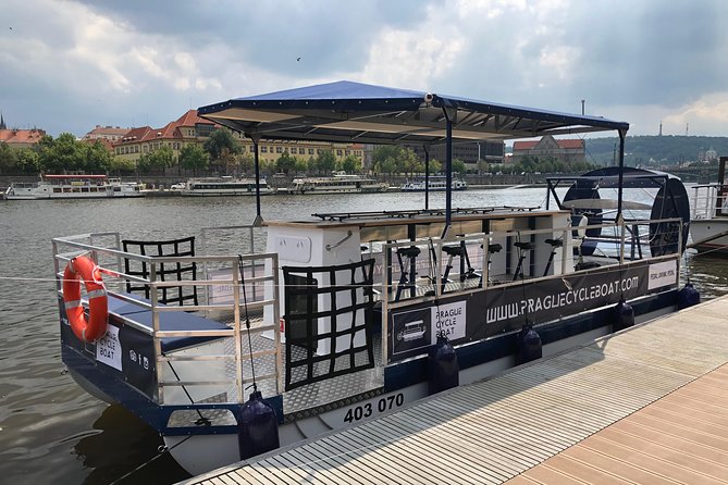 Prague Cycle Boat - The Swimming Beer Bike - Prague Castle From the Boat: The Landmark Moment in 30 Minutes