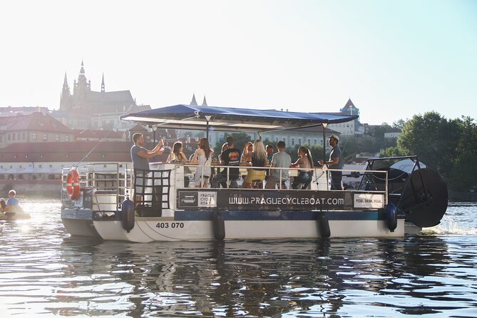 Prague Cycle Boat - The Swimming Beer Bike - Music and Small Things That Can Affect the Vibe