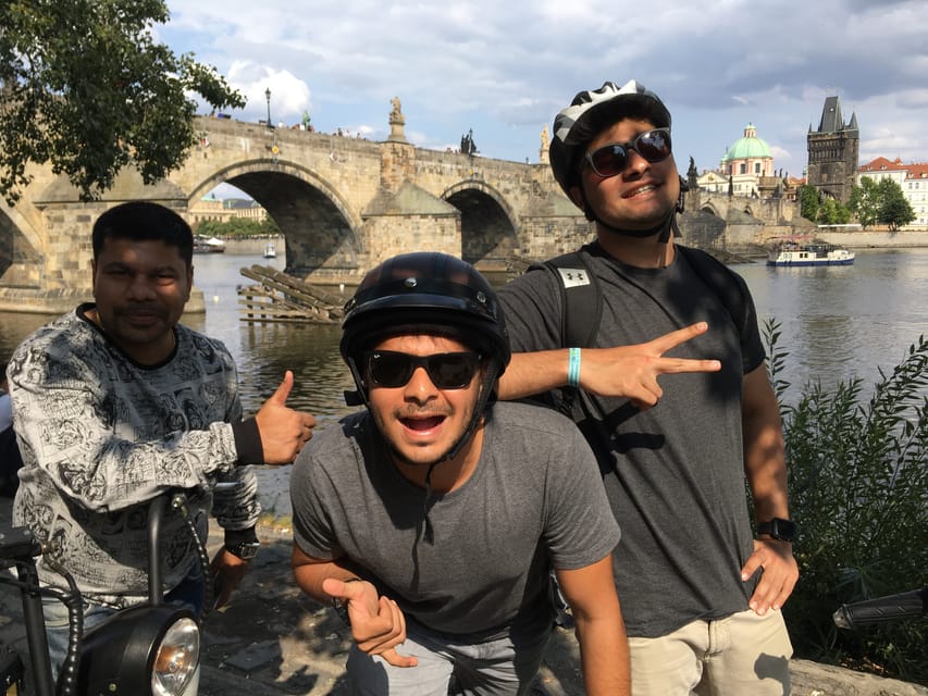 Prague Electric Scooter and eBike Grand Tour - Charles Bridge and the core downtown stops you should not miss