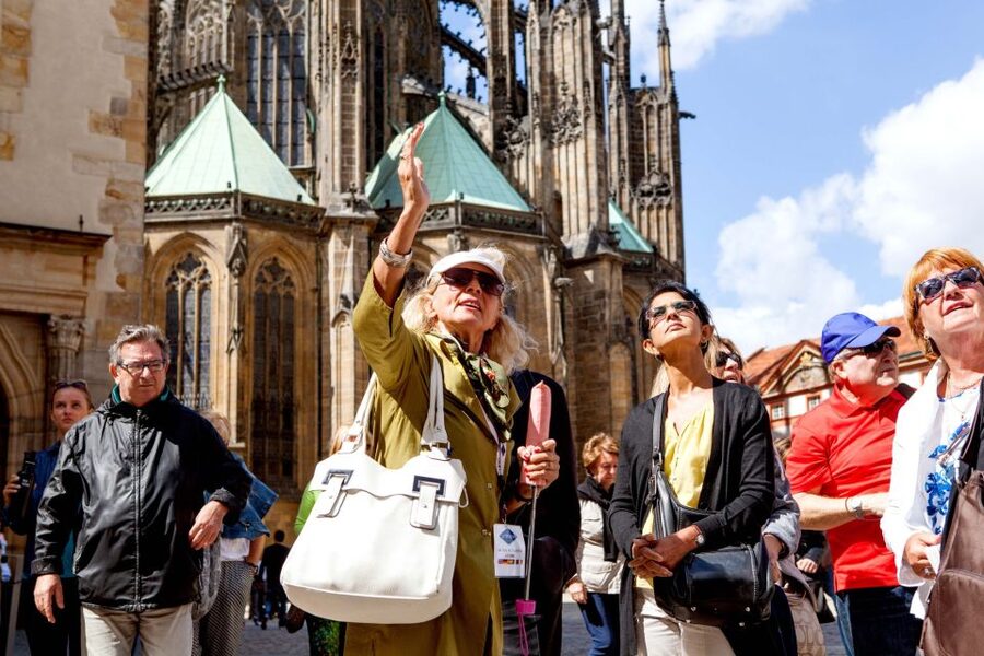 Prague: Full-Day Sightseeing Tour with Cruise and Lunch - Castle Town: the diplomatic quarter, Schwarzenberg Palace, and Saint Vitus Cathedral photos