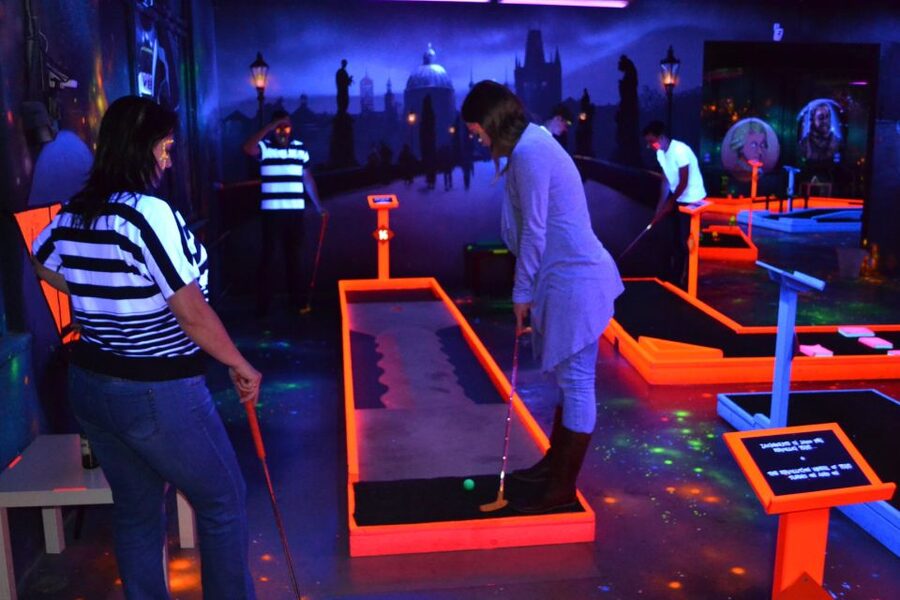 Prague: Glow Golf Mini Golf Game by UV Light - The practical reality: who should go, and who should skip