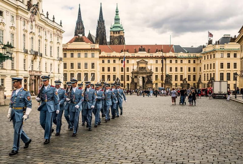 Prague Grand 2,5 hour + 2 hour exterior walking tour - Manes Bridge to Jewish Town: a shift in mood and meaning