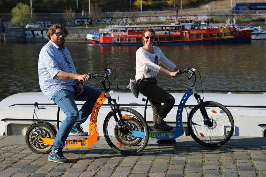 Prague: Grand Segway and eScooter Live Guided City Tour - Kampa to Letná: river views, landmarks, and quick photo time