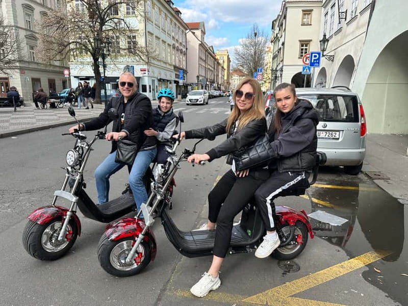 Prague: Guided Fat Tire e-Scooter Tour - Starting Near Old Town Square: How You Get Comfortable on the Scooters