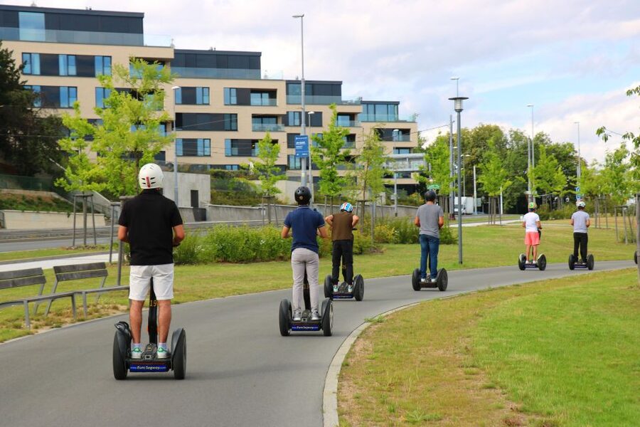 Prague: Half-Day Guided Tour by Segway and E-Scooter - Segway into the Prague Castle area: fast start, quick confidence