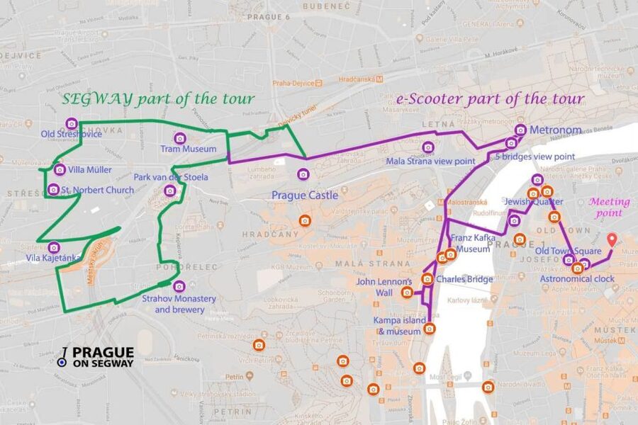 Prague: Half-Day Guided Tour by Segway and E-Scooter - St. Vitus and the Castle District: where the guide saves time