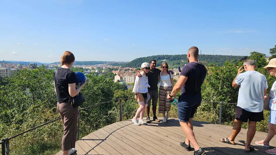 Prague: Heart of Prague Electric Tricycle Scooter Tour - Kampa Island: where the Vltava looks cinematic