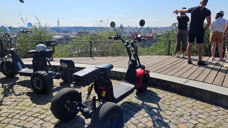 Prague: Heart of Prague Electric Tricycle Scooter Tour - Charles Bridge: the view-first way to enjoy it
